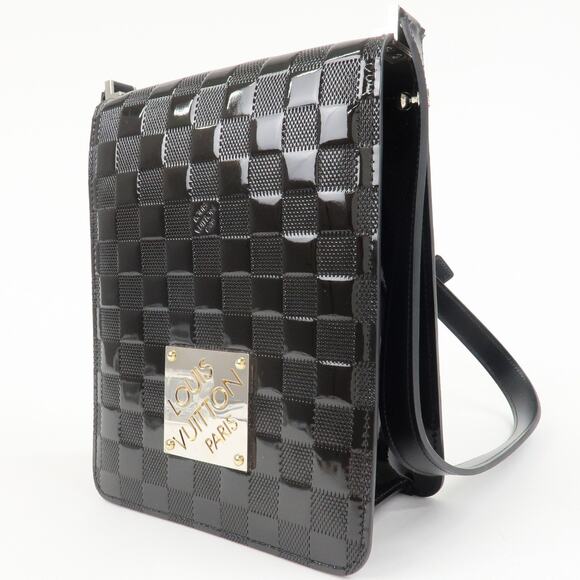 💎✨BEAUTIFUL✨💎Authentic Louis Vuitton Damier Vernis Club Shoulder Bag Noir - Picture 4 of 16